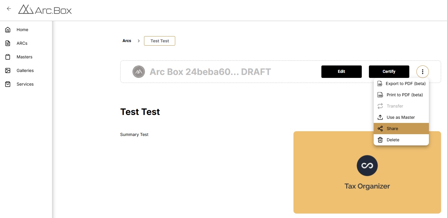 Share a Draft